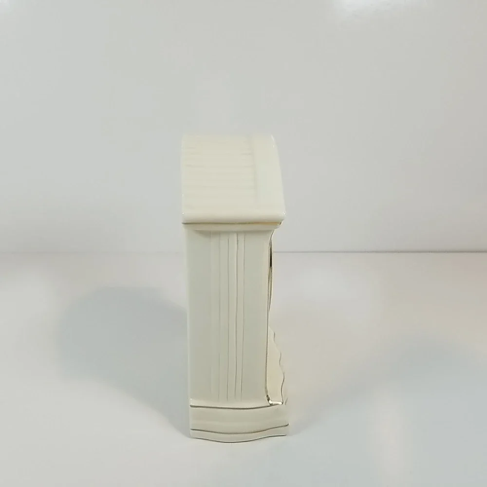 Vintage Godinger Porcelain Treasues Irish Rose Mantle Clock